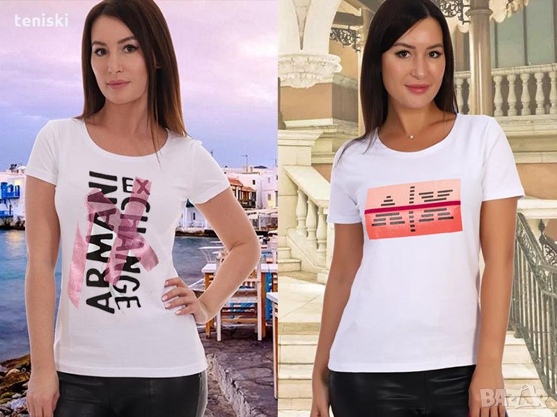  Тениски ARMANI принт Модели,цветове и размери, снимка 1