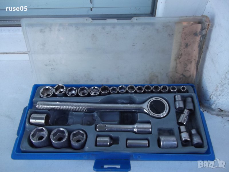 Комплект тресчотка с 27 бр. вложки и удължител, снимка 1