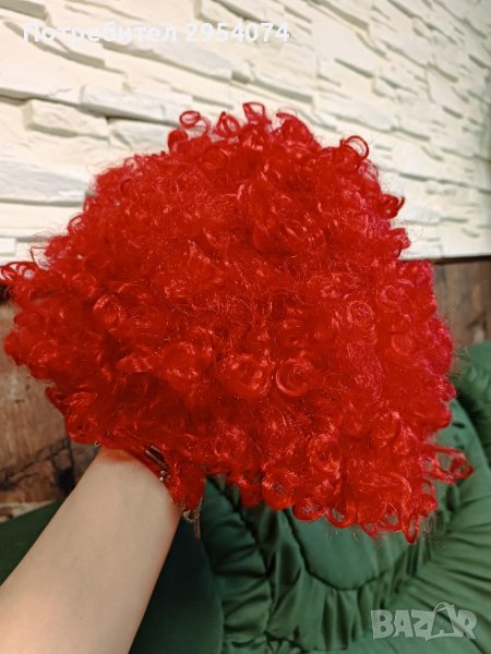 Червена перука 15лв, снимка 1