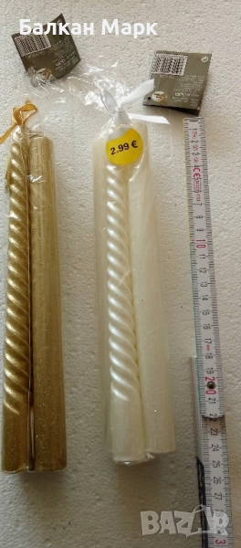 ✨ Френски Коледни свещи – комплект 4 броя ✨, снимка 1