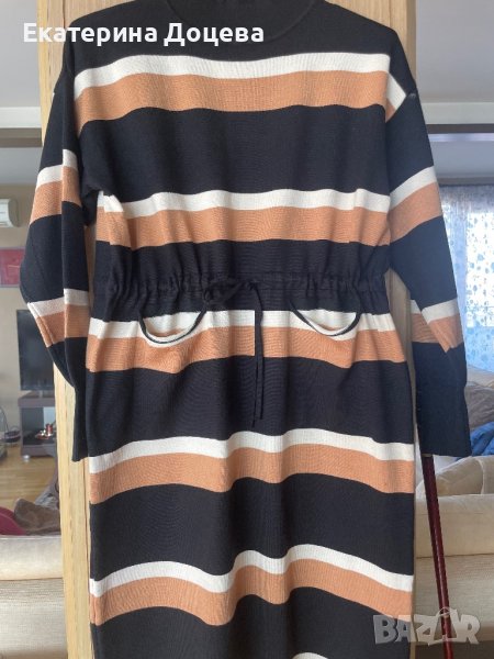 Рокля плетиво райе, снимка 1