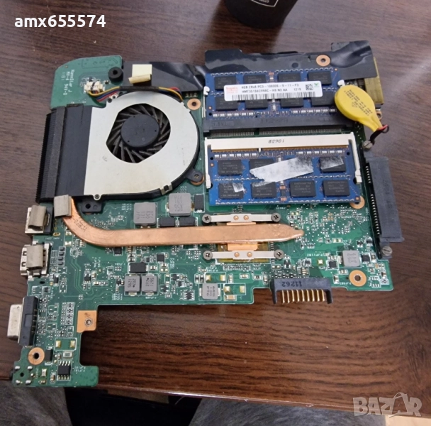 Работеща дънна платка от Asus Eeepc 1215b, двуядрен AMD процесор, 8GB DDR3 RAM, снимка 1