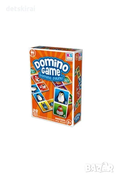 Домино образователна настолна игра с животни, снимка 1