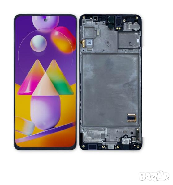 LCD Дисплей за Samsung SM-M317F M31S / GH82-23774A / Тъч скрийн / Черен / Оригинал Service Pack, снимка 1