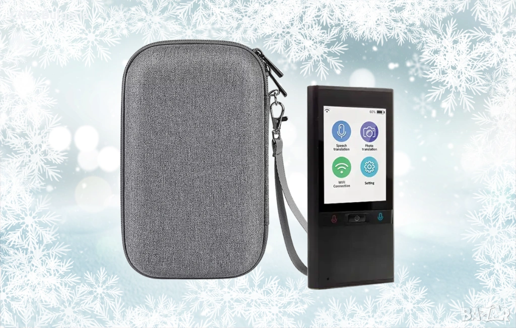 AI преводач със 106 езика, стилен калъф - ЗИМНА ПРОМОЦИЯ, снимка 1