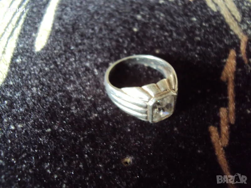 Сребърен пръстен с циркон номер 56, снимка 1
