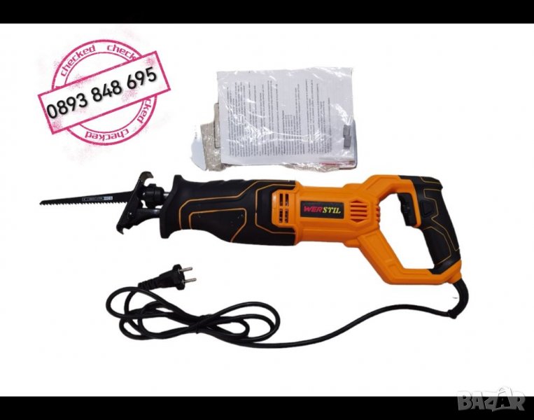 Саблен Трион на Ток 220V 1600W Немски Прав Трион 2 ножа , снимка 1