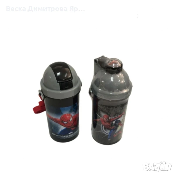 Бутилка за вода с любим анимационен герой, снимка 1