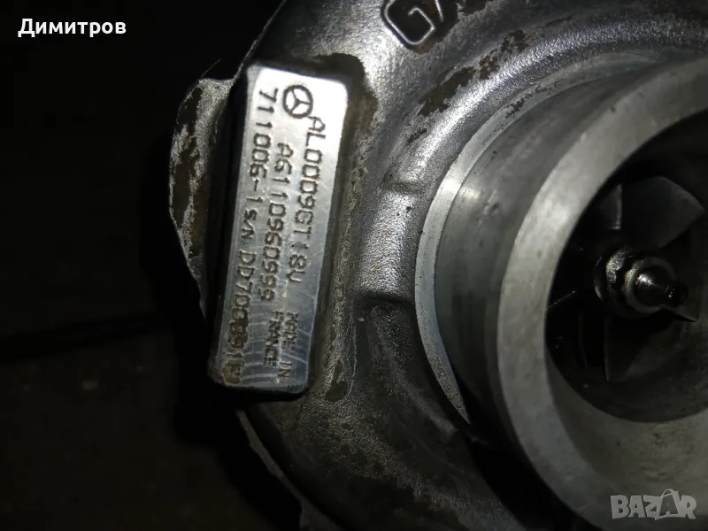 Турбокомпресор Mercedes W203 W210 2.2 CDI 143HP, снимка 1