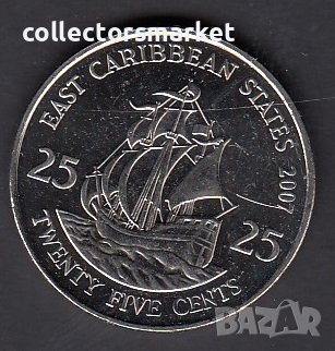 25 цента 2007, Източно Карибски Щати, снимка 1
