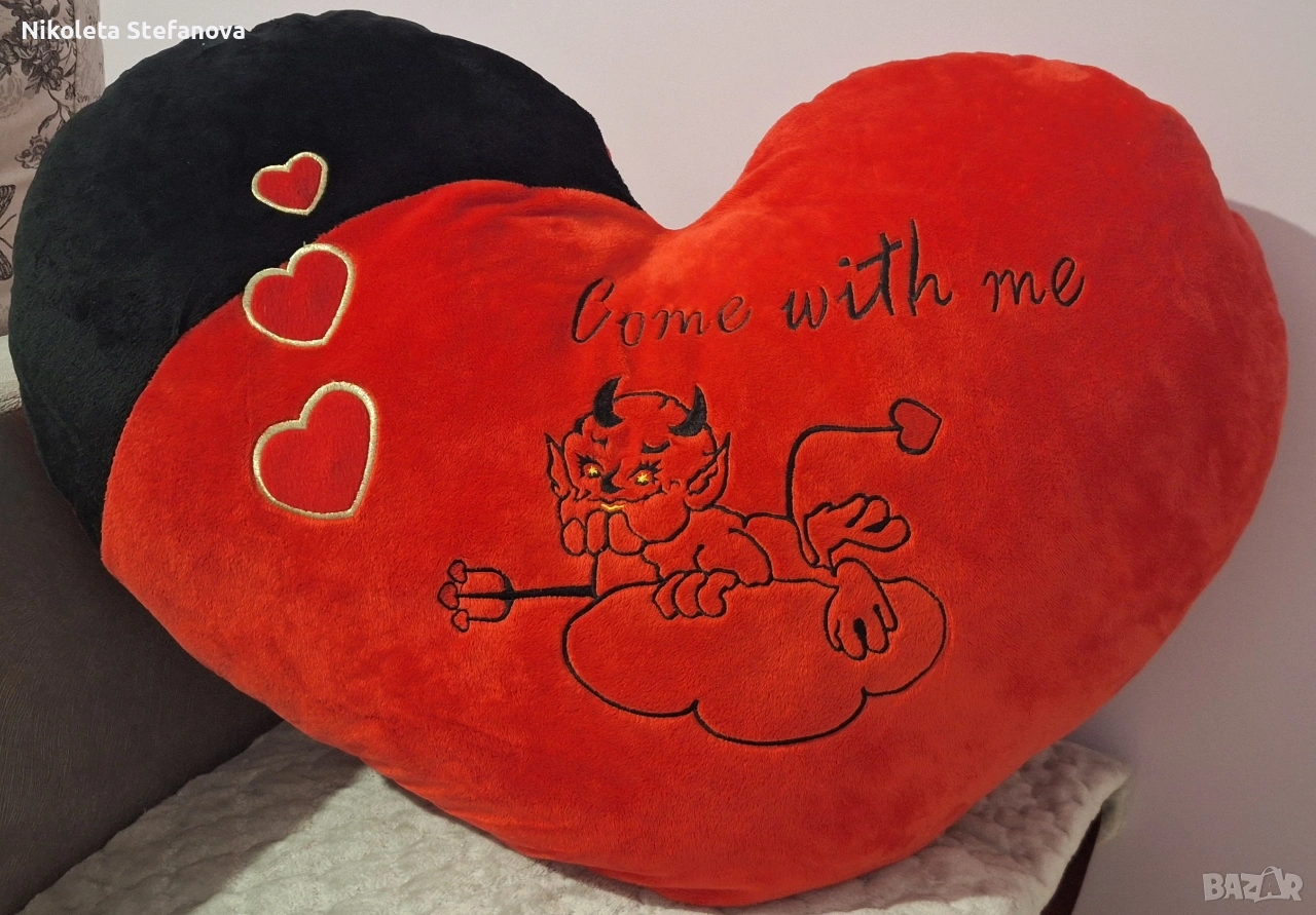 голямо плюшено сърце, снимка 1
