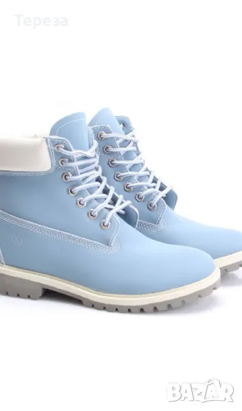 🆕 Сини боти тип кубинки / №40, снимка 1