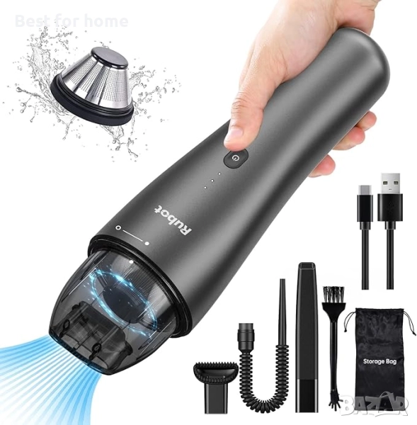 RUBOT Автомобилна, мини , преносима, безжична, ръчна прахосмукачка , снимка 1