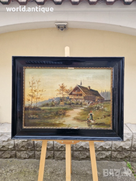 Превъзходна майсторска картина масло върху платно , снимка 1