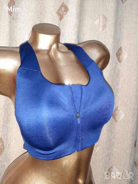 ASTIVE TOUCH M Тъмно синьо бюстие с предно закопчаване , снимка 1