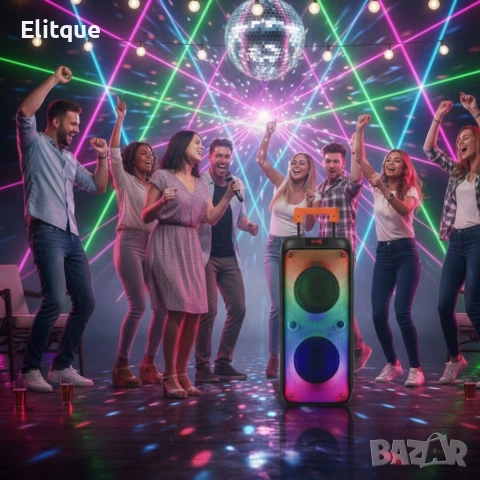 Преносима тонколона с микрофон и дистанционно управление, снимка 6 - Тонколони - 53187241