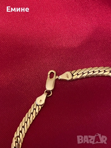 Колие със гривна 14к злато със диаманти, снимка 8 - Колиета, медальони, синджири - 52956367