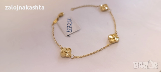 Нова-Златна гривна-3,59гр/14кр, снимка 2 - Гривни - 52719714