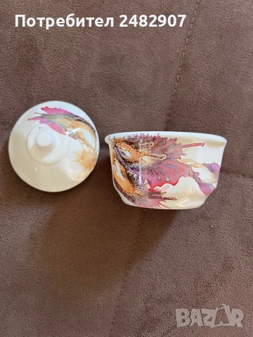 Стара порцеланова захарница, снимка 12 - Антикварни и старинни предмети - 53615168