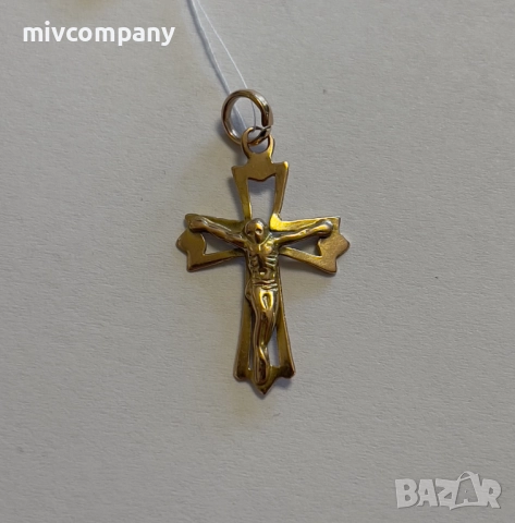 Златен Кръст 1.12гр., снимка 2 - Колиета, медальони, синджири - 51569639