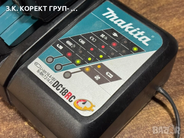 Продавам комплект Makita – винтоверт + батерия + зарядно, снимка 10 - Винтоверти - 52586173