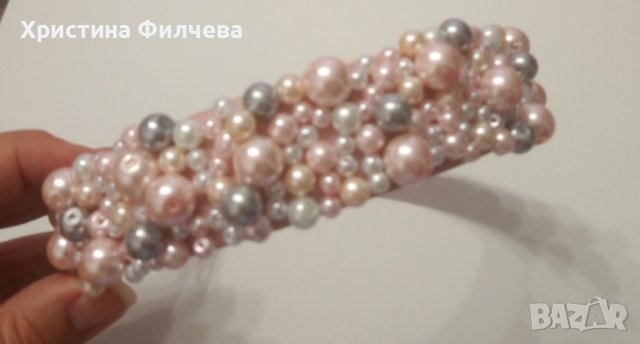Нежна диадема от перли , снимка 5 - Полиране - 41396011