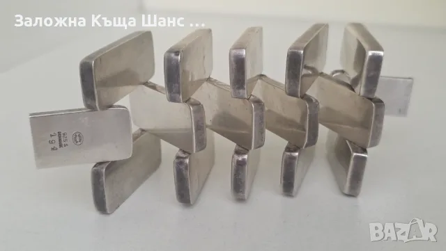 Сребърна гривна Georg Jensen 925 S Denmark 194, снимка 3 - Гривни - 55960121