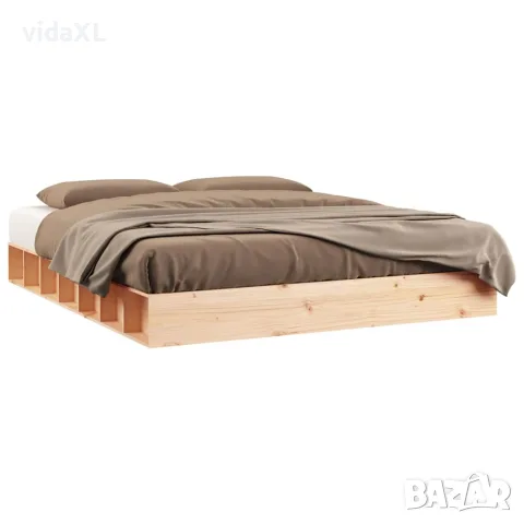 vidaXL Рамка за легло 160x200 см масивно дърво