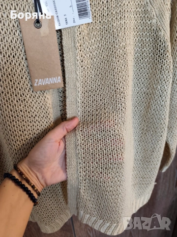 Zavanna нова къса жилетка плетиво с брошка тип Max Mara, снимка 11 - Жилетки - 53724956