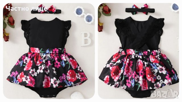 Боди-рокли за малки принцеси, снимка 5 - Бебешки рокли - 41835382