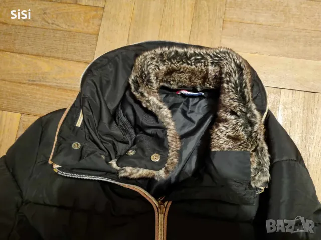 Черно зимно яке, снимка 3 - Якета - 48692078