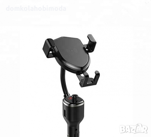 FM Трансмитер, 12-24V, Блутут, Слот за карта, 2 USB порта, LCD, Безжично зареждане на смартфон,регул, снимка 6 - Аксесоари и консумативи - 36459592