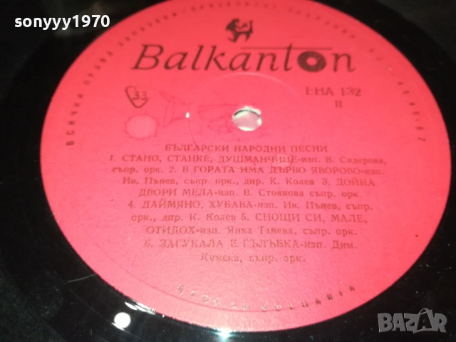 НАРОДНИ ПЕСНИ ХОРА И РЪЧЕНИЦИ 0212251609, снимка 14 - Грамофонни плочи - 52628516