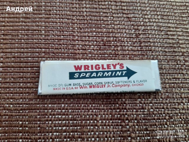 Стара дъвка Wrigleys Spearmint, снимка 2 - Колекции - 39396130