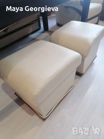 Кожена холна гарнитура , снимка 6 - Дивани и мека мебел - 53259620