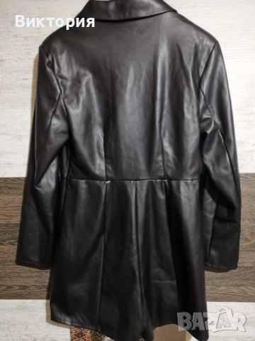 Кожен гащеризон пола панталон, снимка 3 - Рокли - 52201802