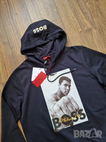 Мъжки суитчър HUGO BOSS & MOHAMMED ALI размер S M L XL 2XL, снимка 3 - Суичъри - 51709609