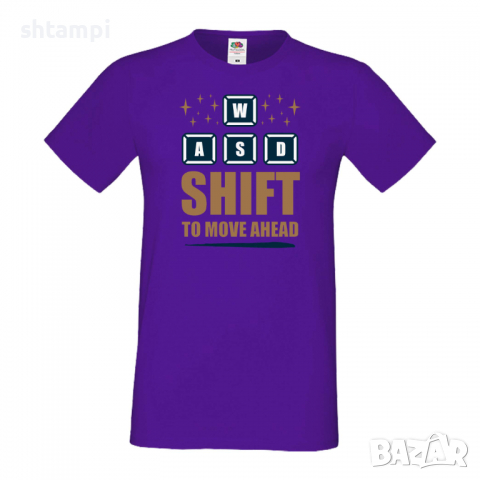 Мъжка тениска WASD Shift To Move, снимка 9 - Тениски - 36196151