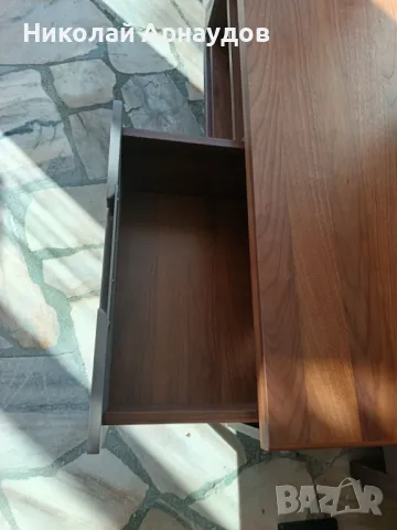 ТВ конзола Rivet, 150 x 40 x 52,5 см, орех/сив, снимка 7 - Шкафове - 49291068