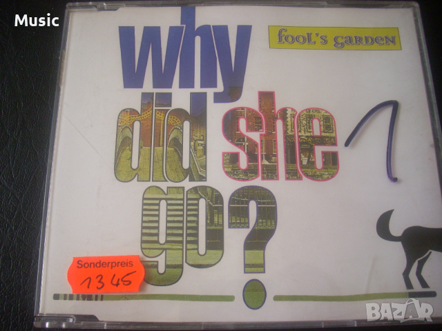  Fool's Garden ‎– Why Did She Go? - сингъл диск, снимка 1 - CD дискове - 36221767