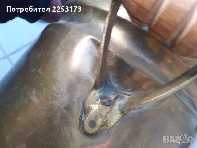Стар месингов самовар с чайник горе, снимка 8 - Колекции - 48703506