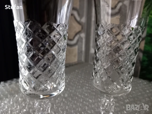 Кристални чаши - "РОПОТАМО", снимка 2 - Чаши - 39802715