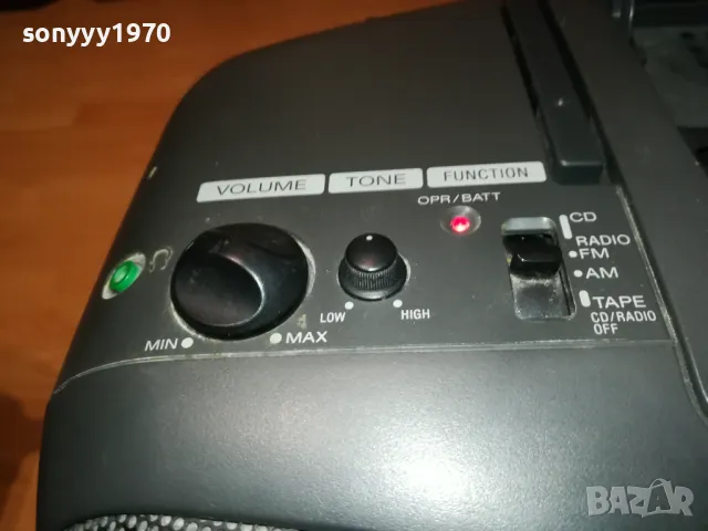 SONY CFD-101 CD/DECK/RADIO-ВНОС GERMANY 0103252026LNWC, снимка 10 - Радиокасетофони, транзистори - 49328430