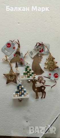  Коледни играчки,фигурки за елха– дървени и метални 🎄, снимка 8 - Декорация за дома - 51933192