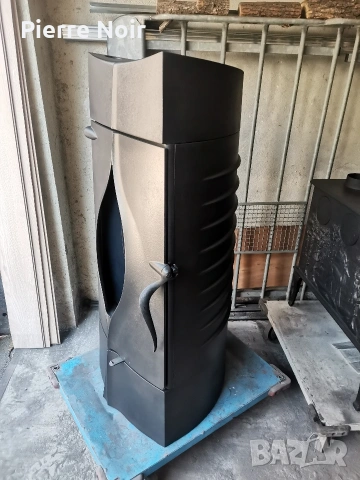 Френска чугунена печка 14kW , снимка 2 - Камини - 53852489