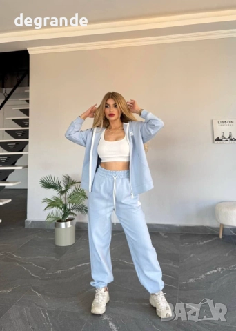 Светло син Дамски Комплект от 2 части Nike ВИДЕО НА МОДЕЛА