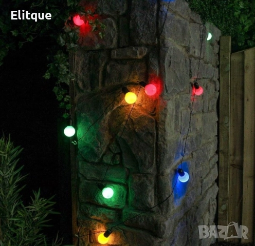 Гирлянд от крушки с цветни светлини , снимка 3 - Декорация за дома - 52903939