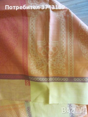 Сувенир Олимпиада Москва 80 , ленена покривка, снимка 4 - Фен артикули - 51512102