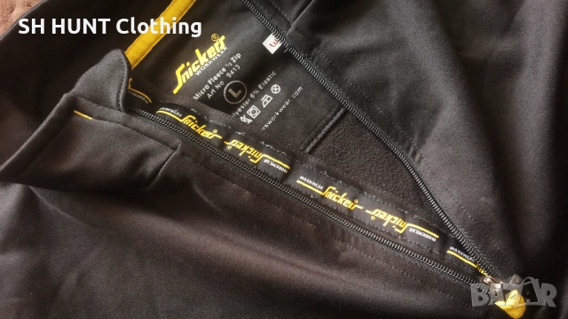Snickers 9413 Micro Fleece 1/2 Zip a.i.s. Insulation System размер L работна термо блуза W4-374, снимка 10 - Блузи - 52075583