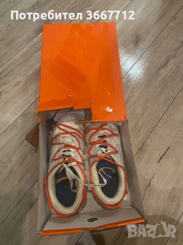 Nike dunk off white 13 , снимка 6 - Маратонки - 52577142